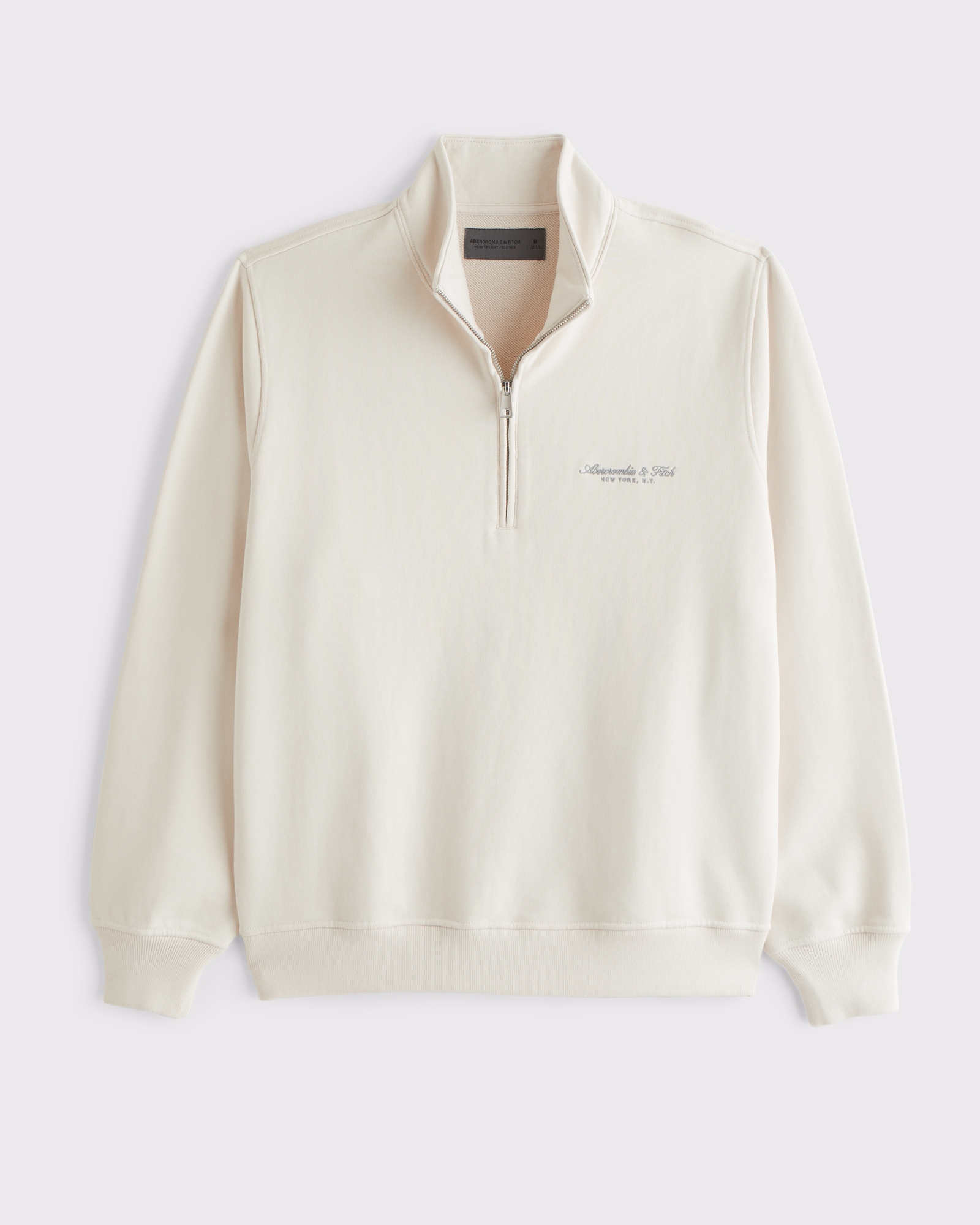 Men's Logo Half-Zip Sweatshirt | Men's Clearance | Abercrombie.com