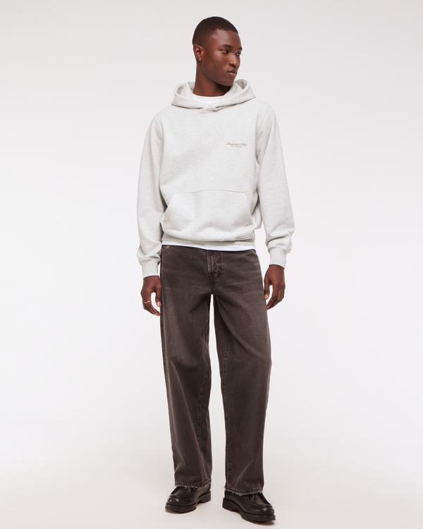 Micro-Logo Popover Hoodie