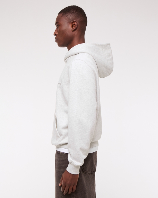 Micro-Logo Popover Hoodie