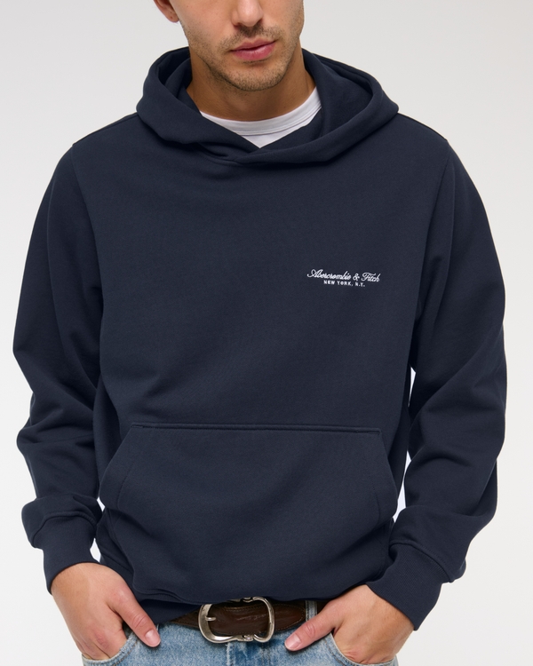 Abercrombie & Fitch PROOF プルーフ Men's Micro-Logo Popover Hoodie | Men's Sale | Abercrombie.com