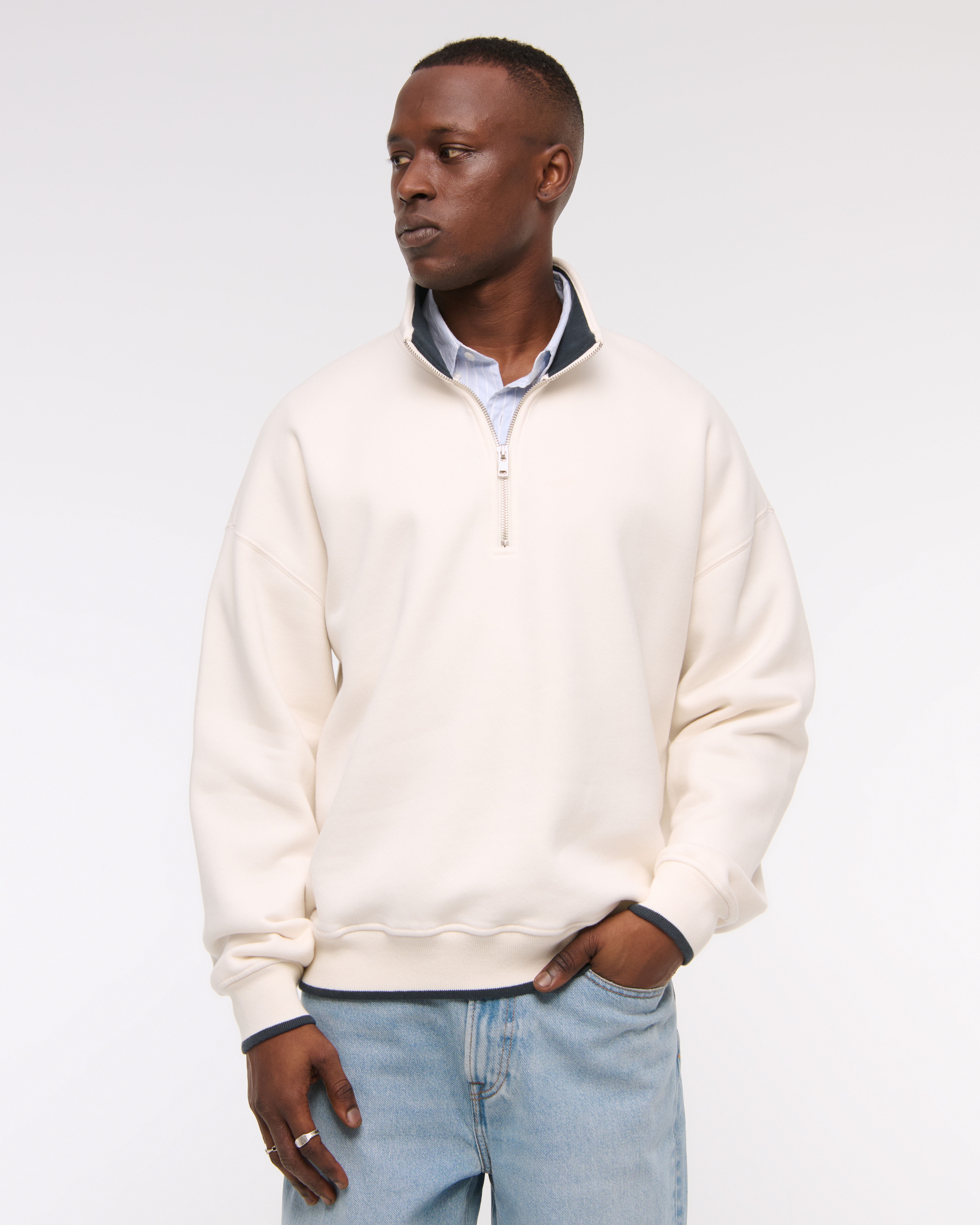 Men's Essential Half-Zip Sweatshirt | Men's Clearance