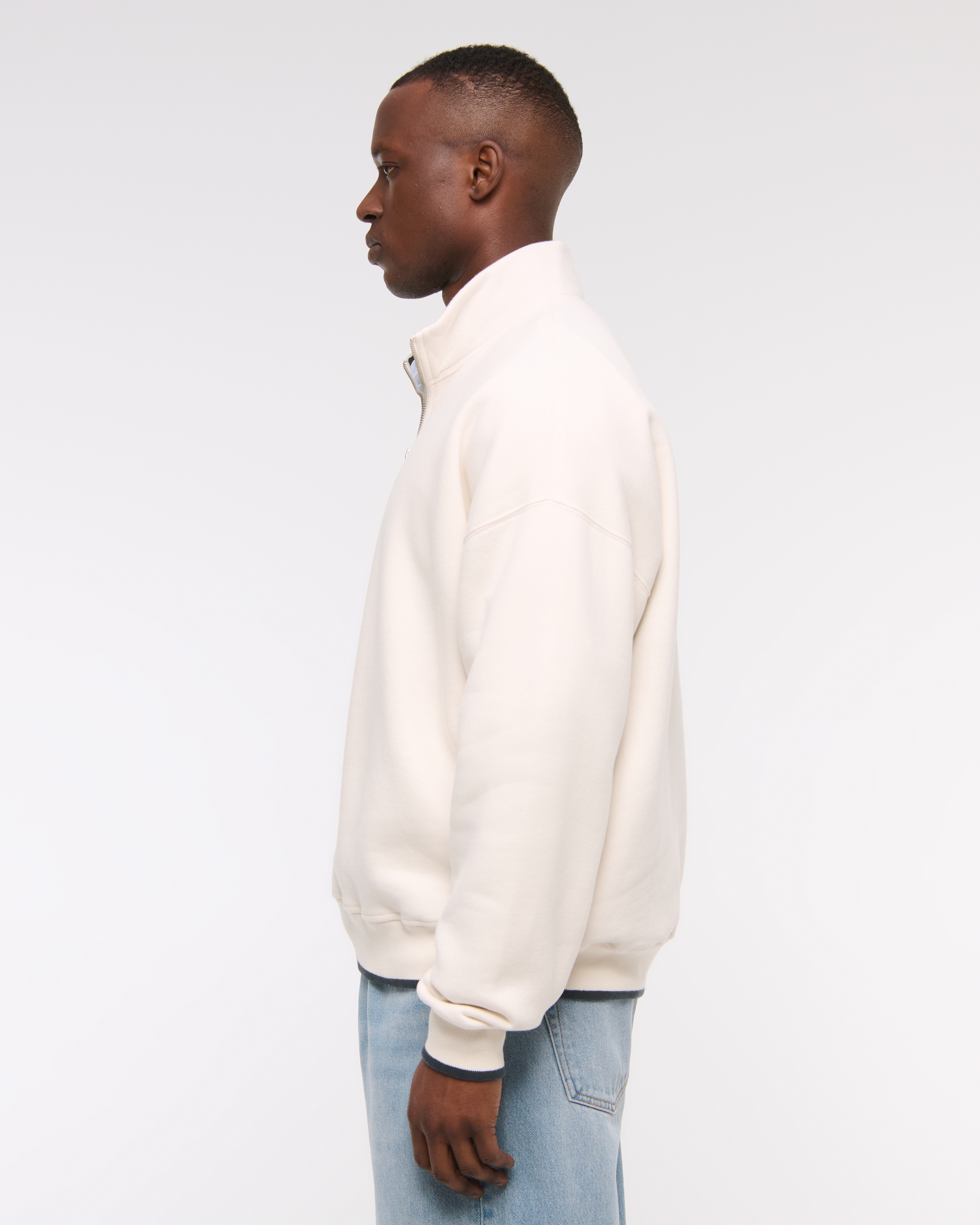 Abercrombie & Fitch:ハーフジップ スウェット Men's Essential Half-Zip Sweatshirt | Men's Tops