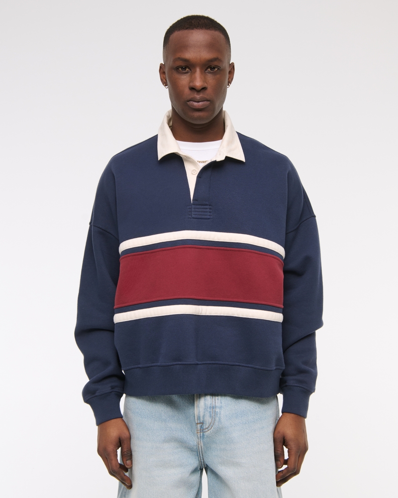 Cropped Essential Rugby Polo Sweatshirt