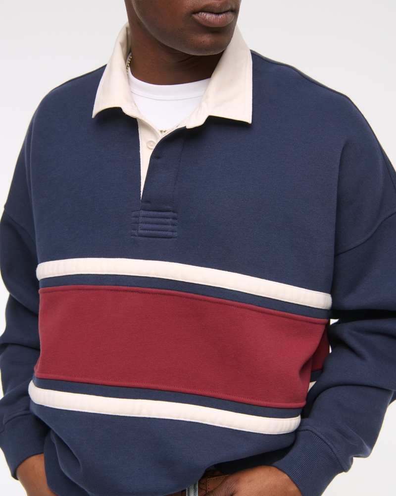 Cropped Essential Rugby Polo Sweatshirt