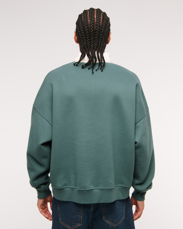Cropped Essential Rugby Polo Sweatshirt