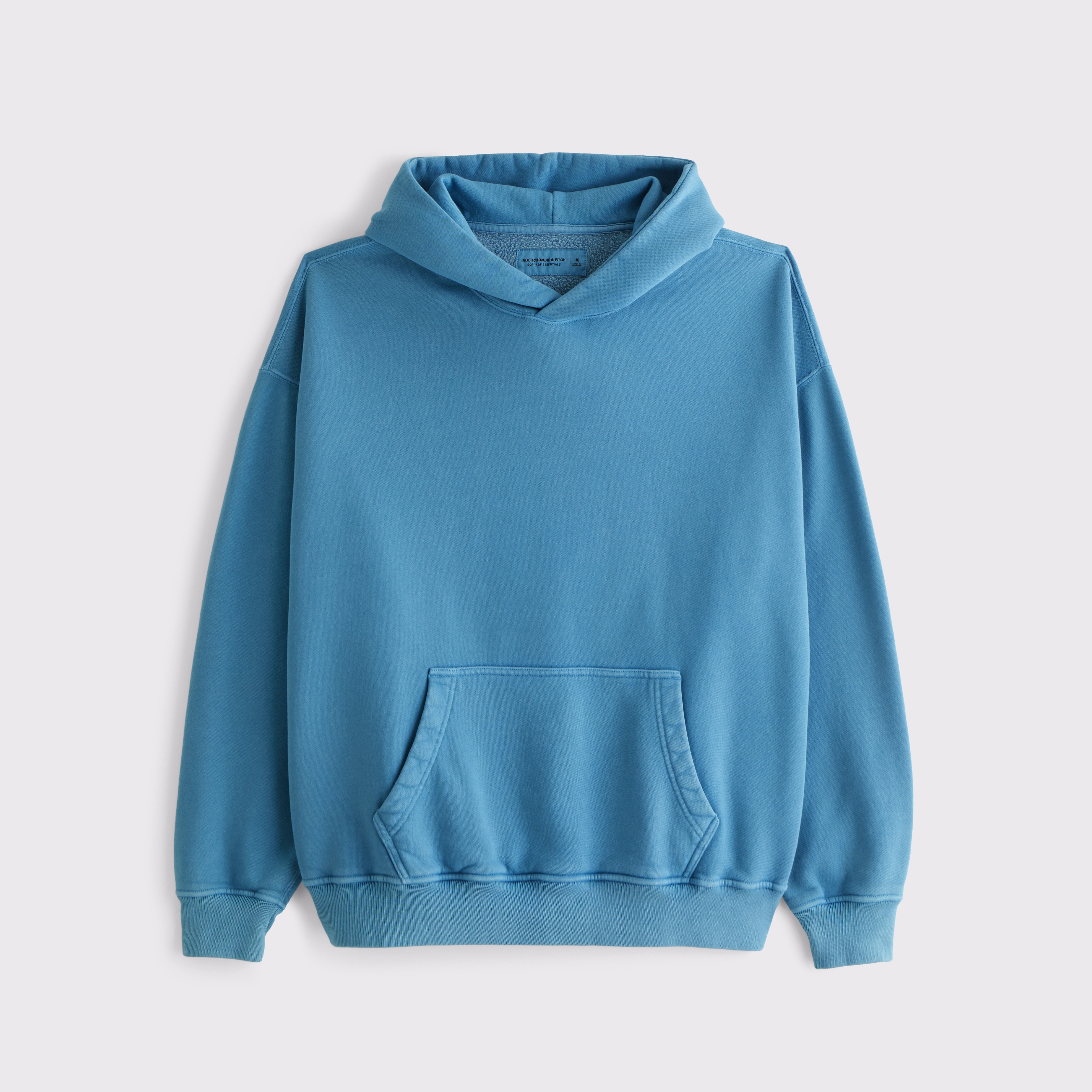Abercrombie & Fitch Essential Popover Hoodie In Blue