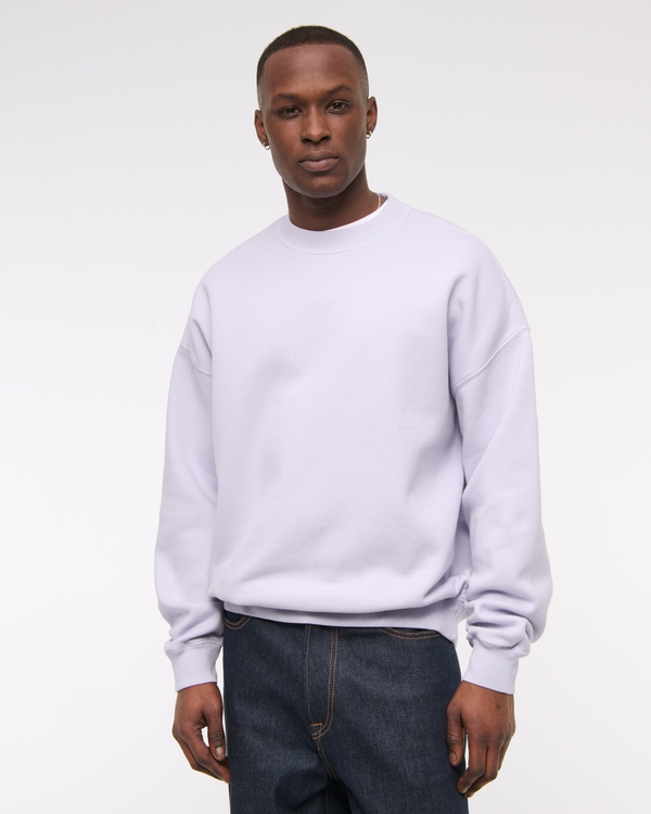 Essential Crew Sweatshirt, Light Purple view 1