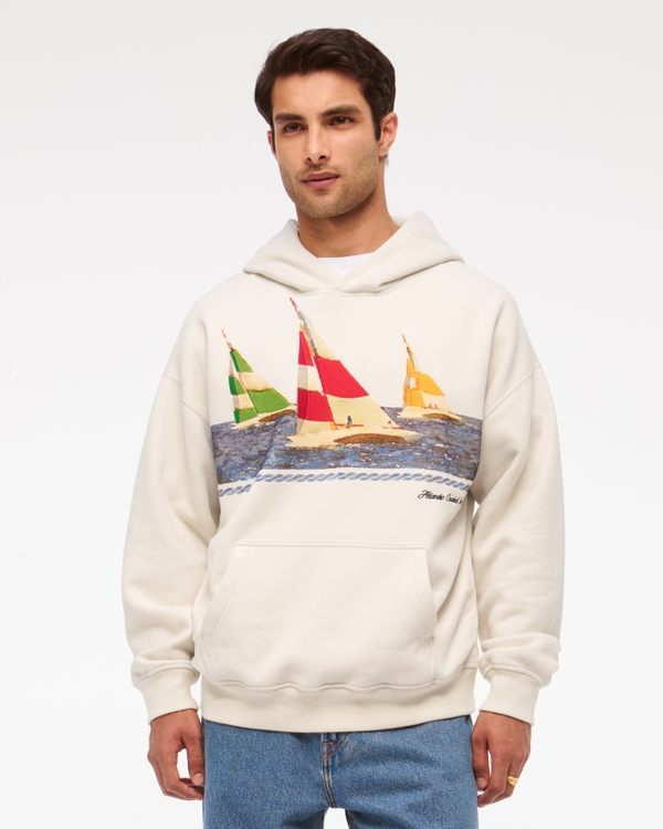 Nautical Graphic Popover Hoodie