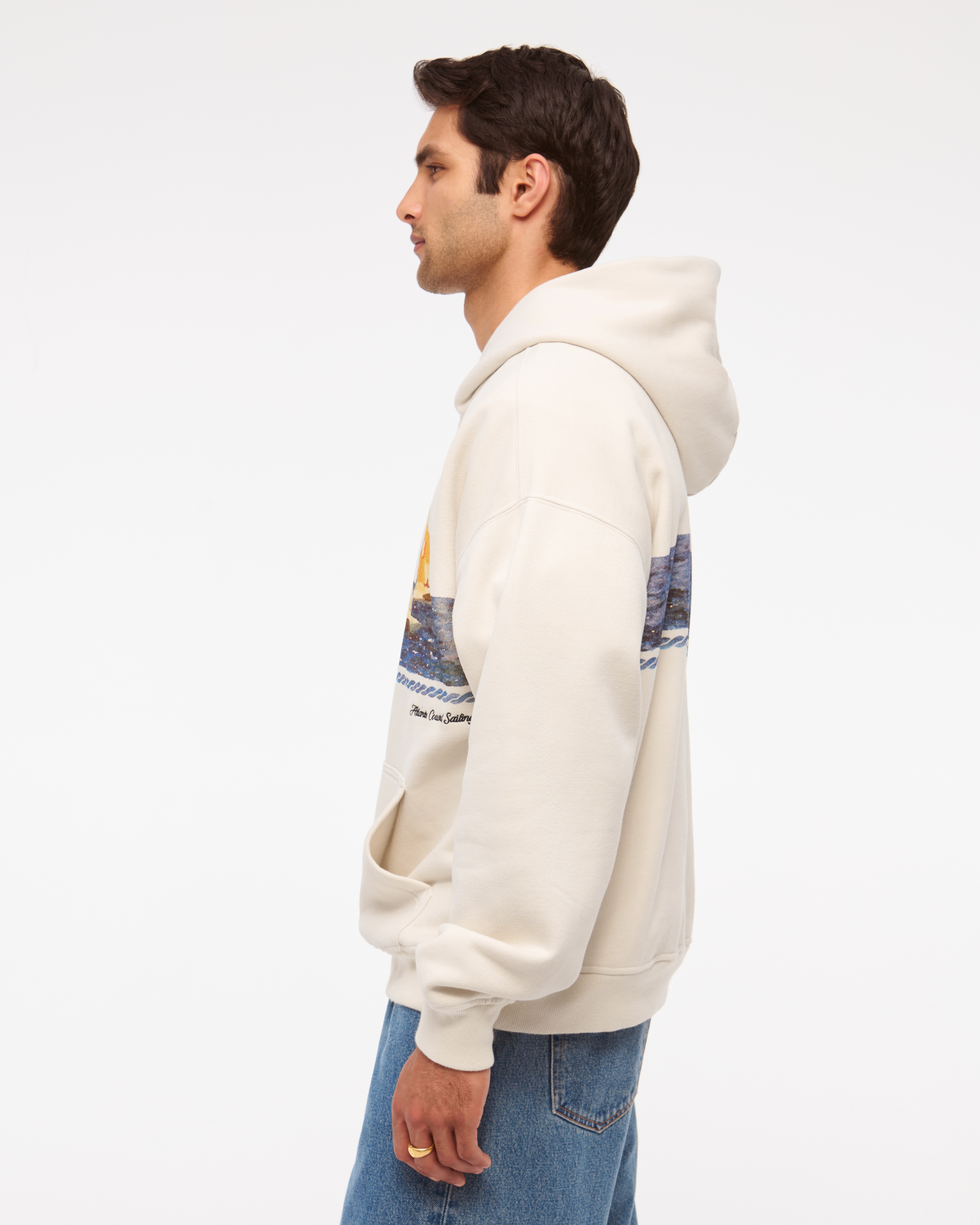 パーカー・フーディ Abercrombie & fitch Bar Harbor Graphic Popover Hoodie Men's Nautical Graphic Popover Hoodie | Men's Clearance