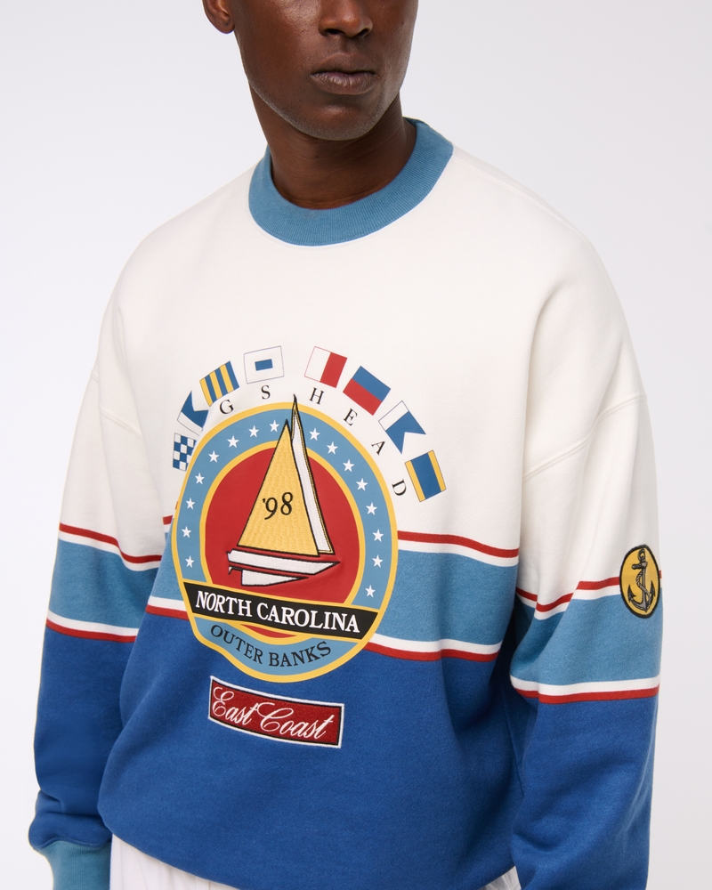 Nautical Graphic Crew Sweatshirt
