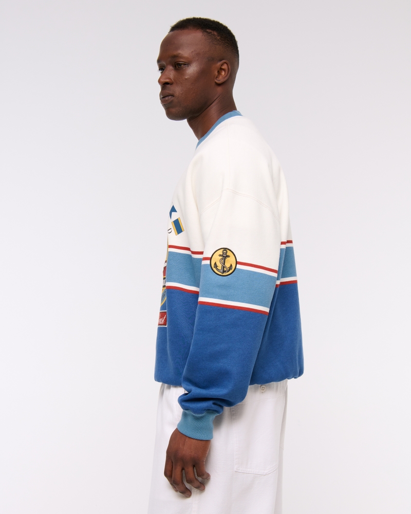 Nautical Graphic Crew Sweatshirt