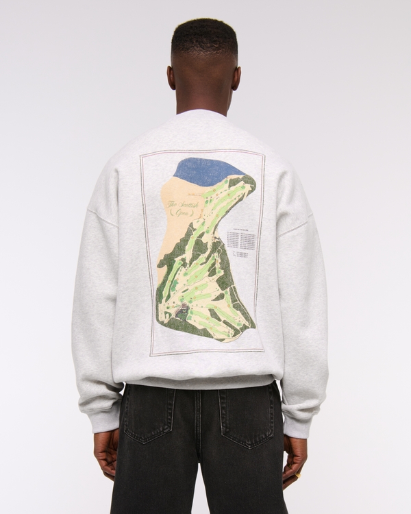 Men's Scottish Open Graphic Crew Sweatshirt | Men's Clearance