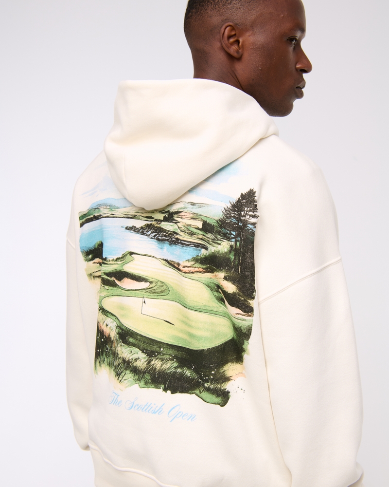 andequal back openribbon スウェット Men's Scottish Open Graphic Popover Hoodie | Men's Clearance