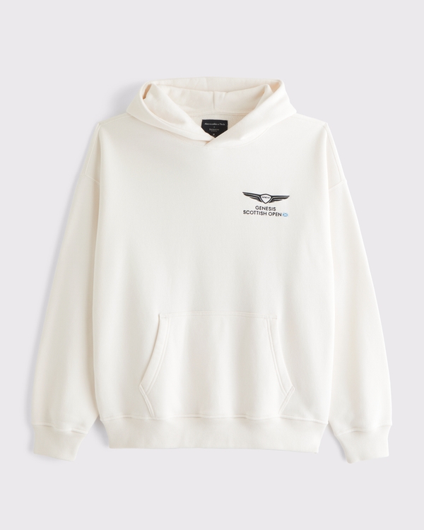 Scottish Open Graphic Popover Hoodie, Cream view 2