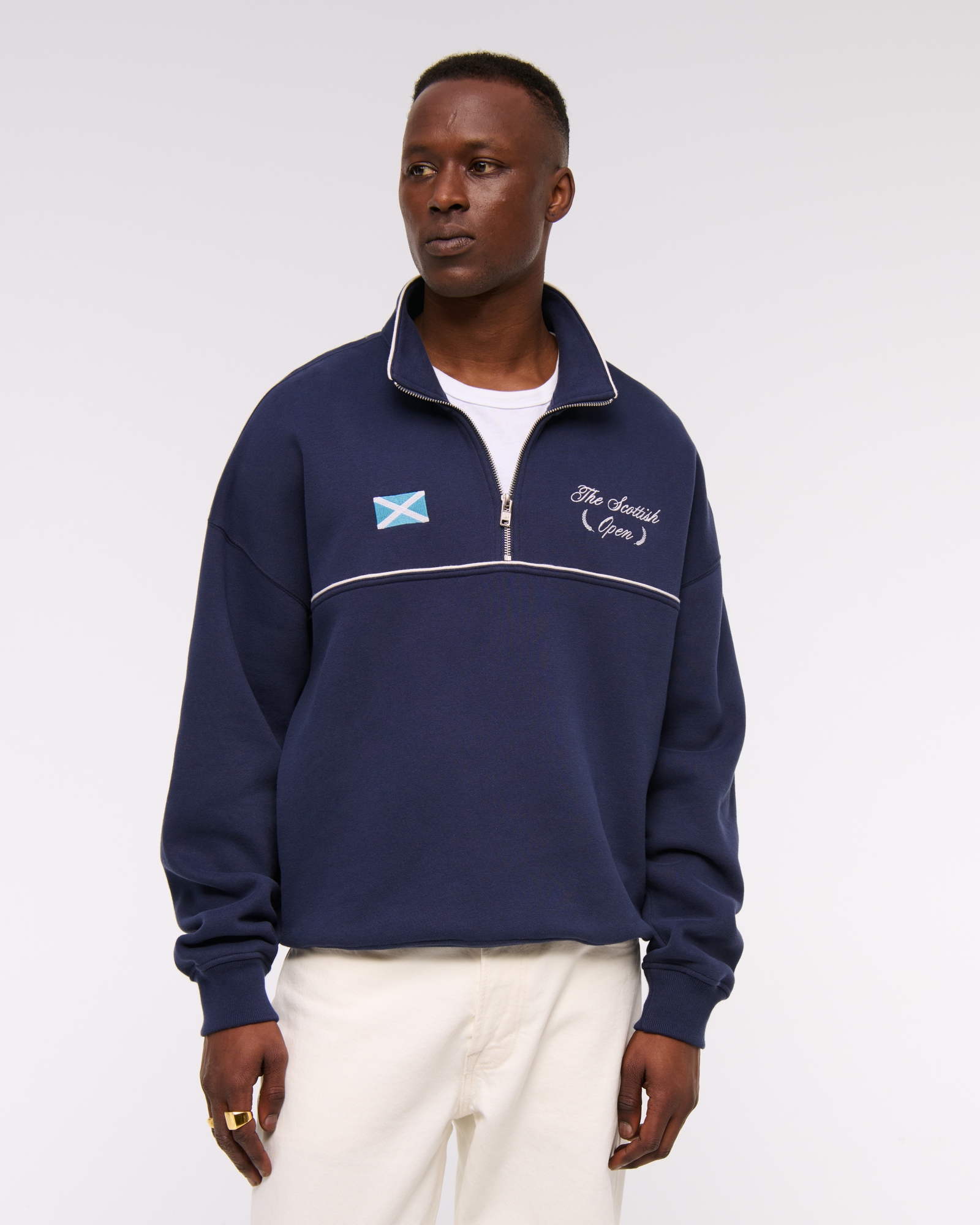 Men's Scottish Open Graphic Half-Zip Sweatshirt | Men's Clearance