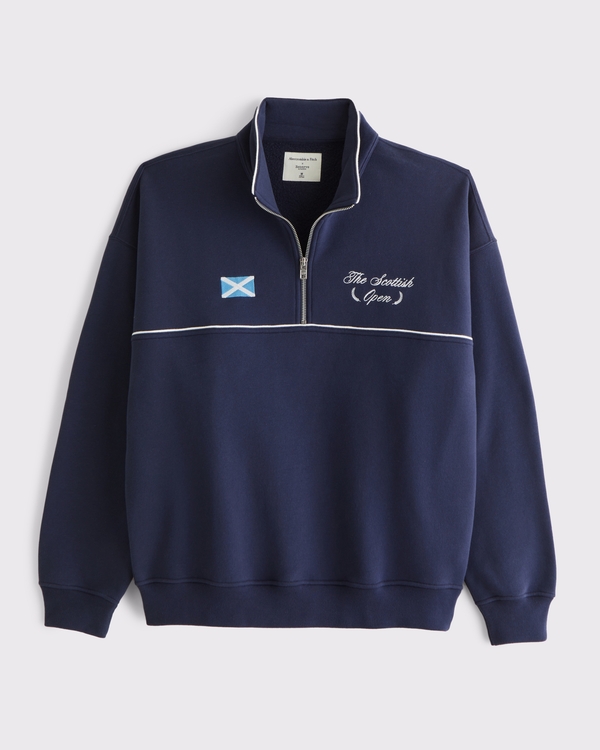Scottish Open Graphic Half-Zip Sweatshirt, Sapphire view 2
