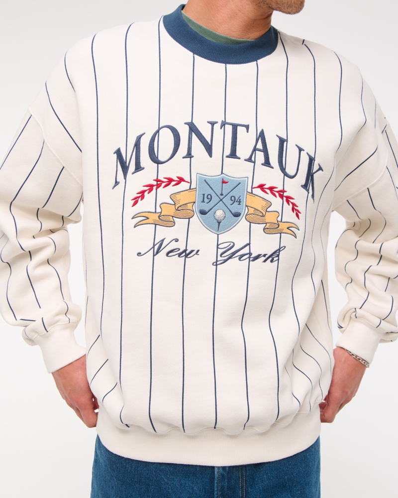 Men's Golf Graphic Crew Sweatshirt | Men's Tops | Abercrombie.com