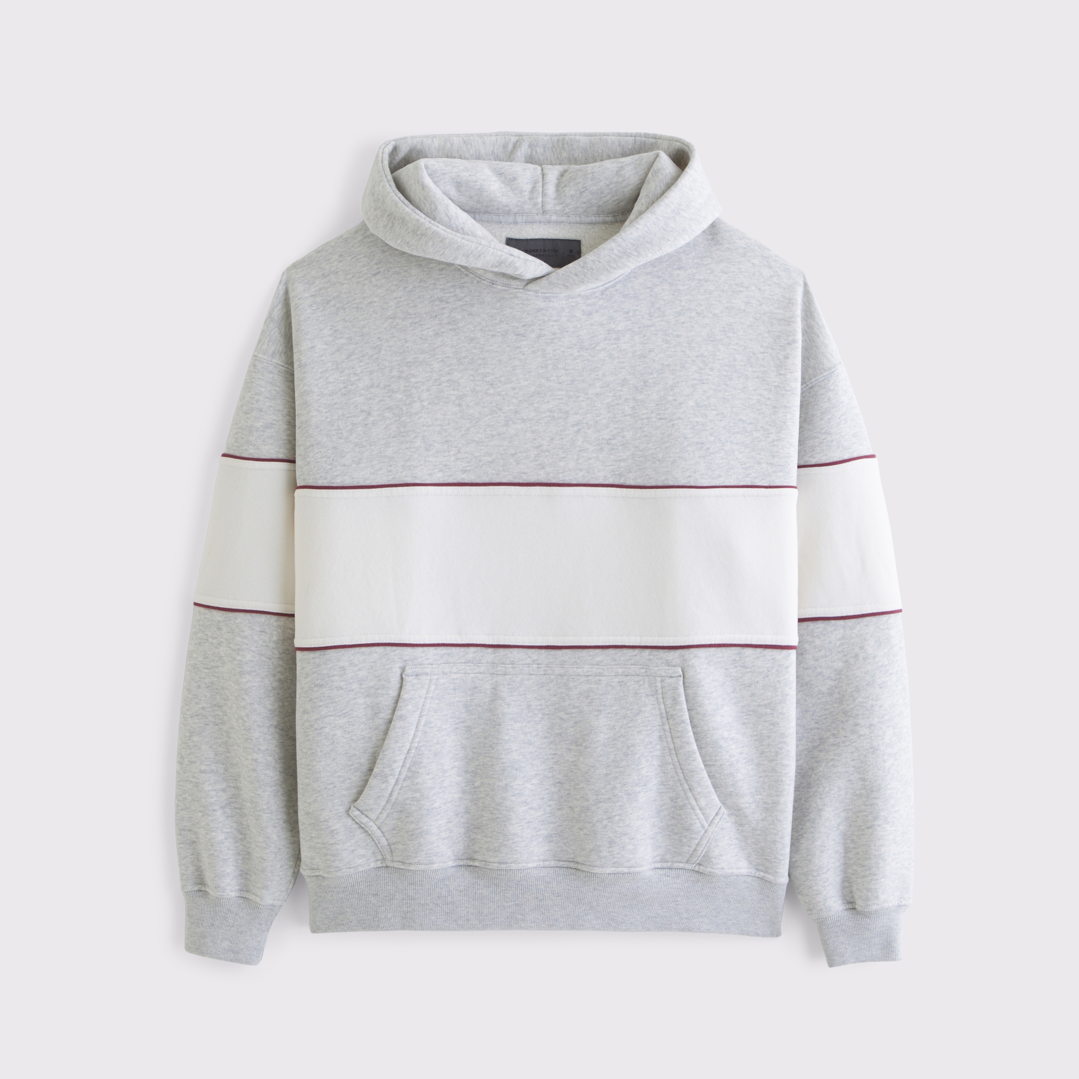 Abercrombie & Fitch Essential Popover Hoodie In Gray