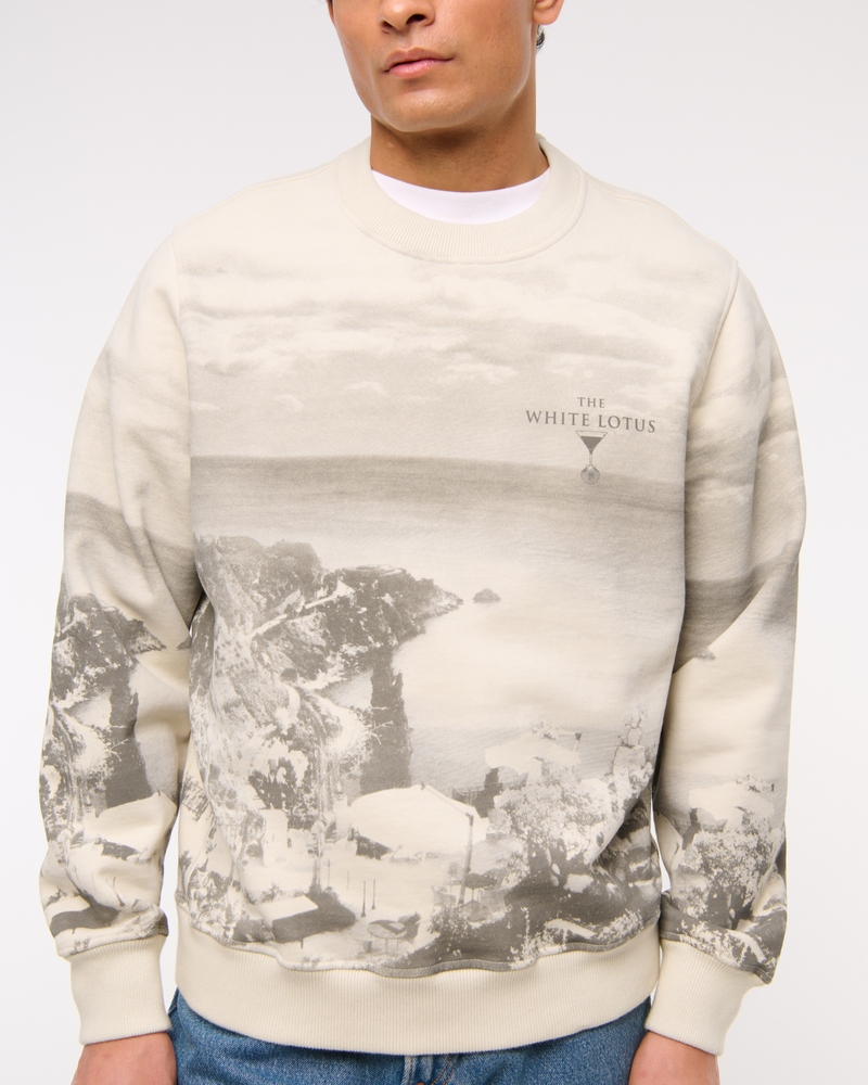 The White Lotus Graphic Crew Sweatshirt