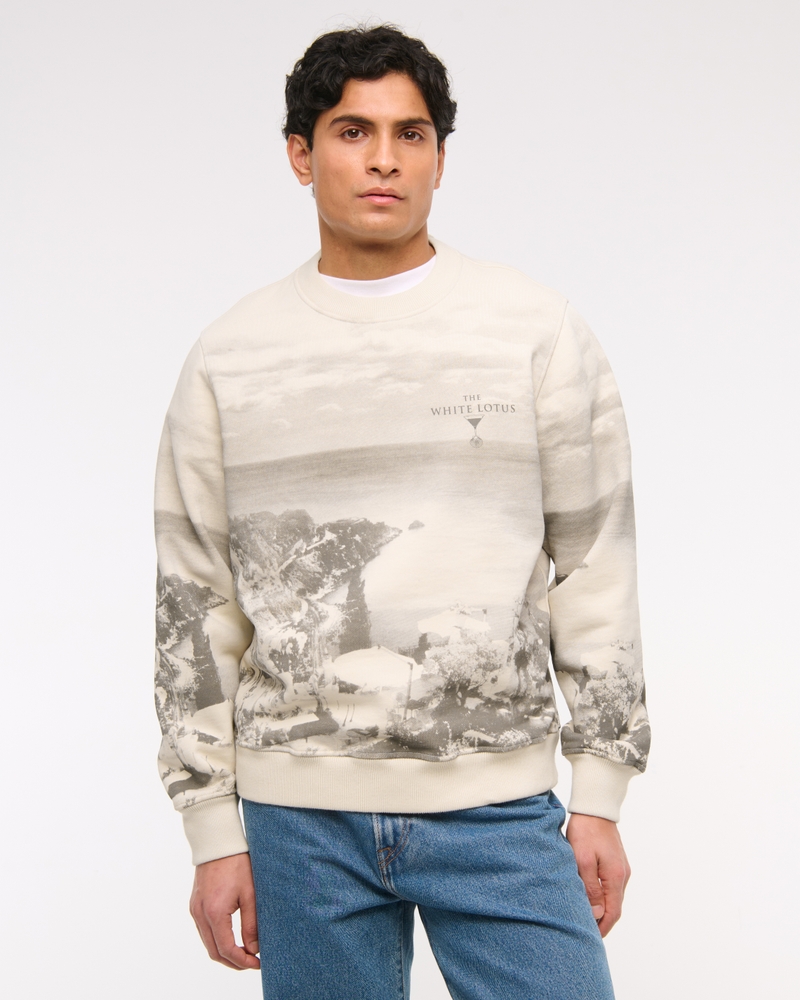 The White Lotus Graphic Crew Sweatshirt
