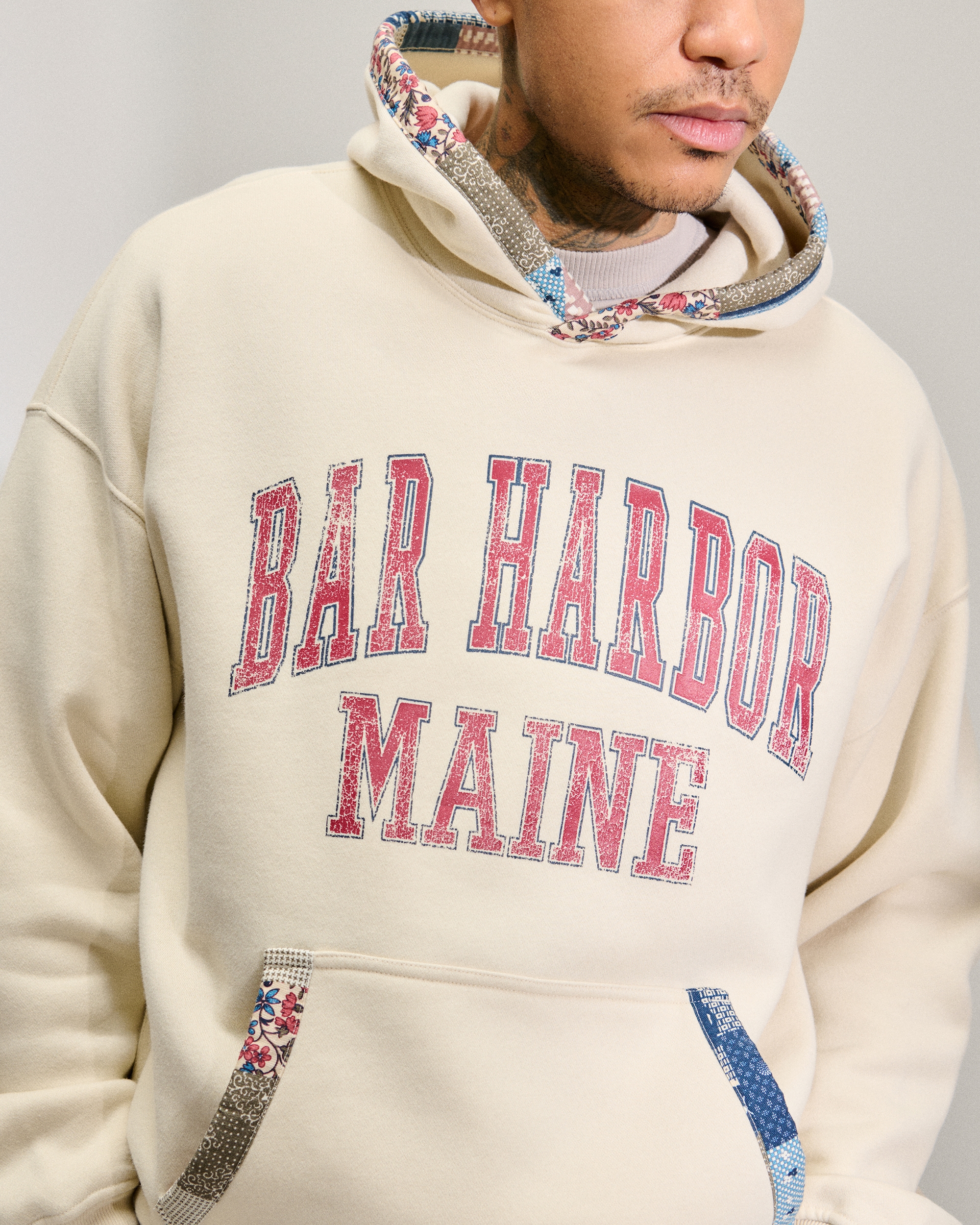 Men's Bar Harbor Graphic Popover Hoodie | Men's Tops