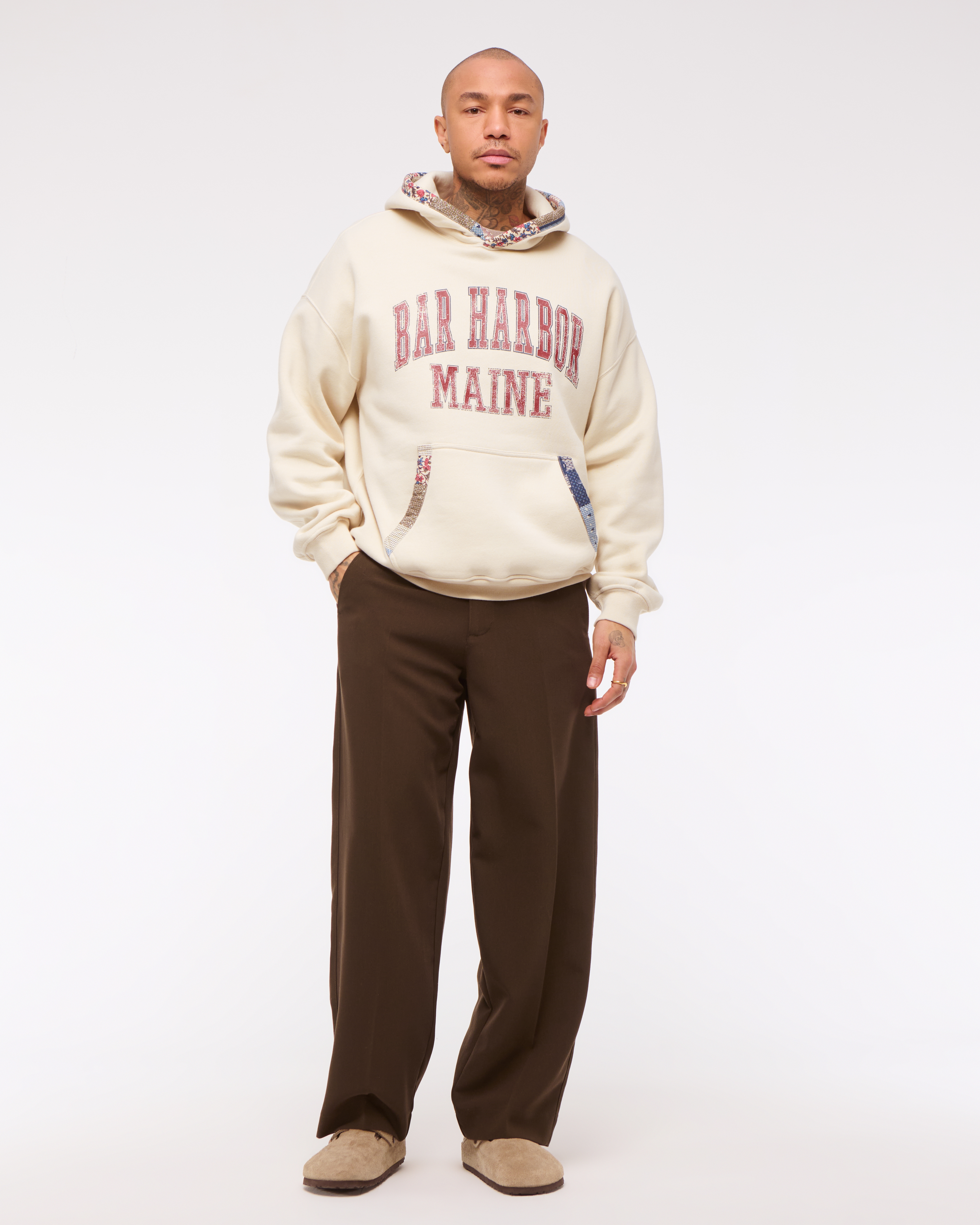 パーカー・フーディ Abercrombie & fitch Bar Harbor Graphic Popover Hoodie Men's Bar Harbor Graphic Popover Hoodie | Men's Tops