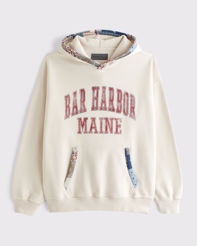 パーカー・フーディ Abercrombie & fitch Bar Harbor Graphic Popover Hoodie Abercrombie & fitch Bar Harbor Graphic Popover Hoodie