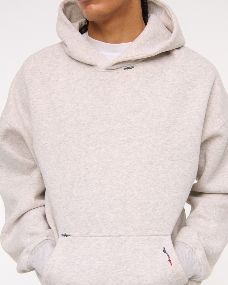 Micro-Logo Popover Hoodie
