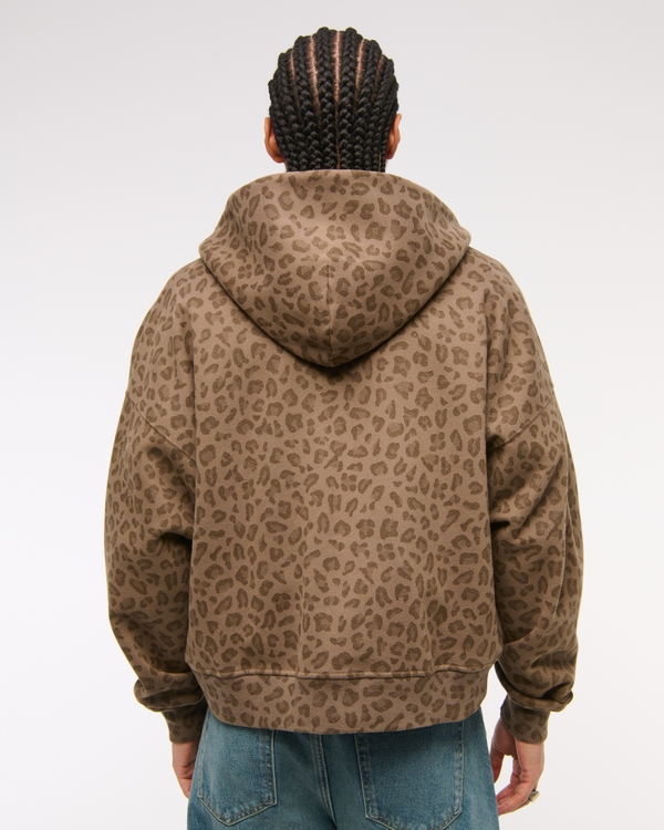 Cropped Essential Full-Zip Hoodie
