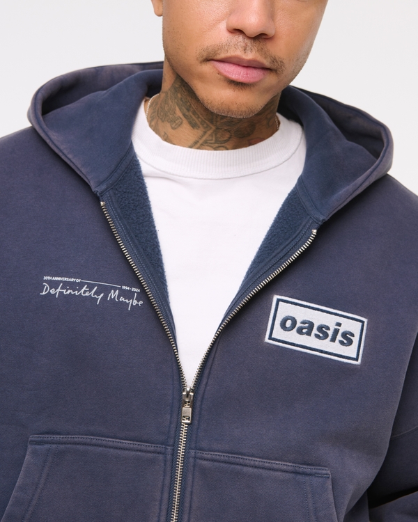Men's Oasis Cropped Full-Zip Hoodie | Men's Tops | Abercrombie.com