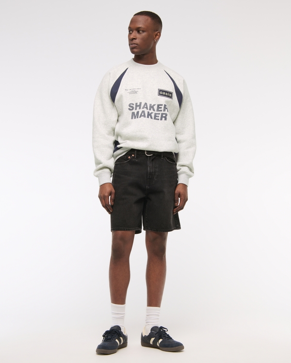 Men's Oasis Graphic Crew Sweatshirt | Men's Tops | Abercrombie.com