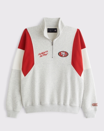 San Francisco 49ers Half-Zip Sweatshirt from Abercrombie & Fitch - $100