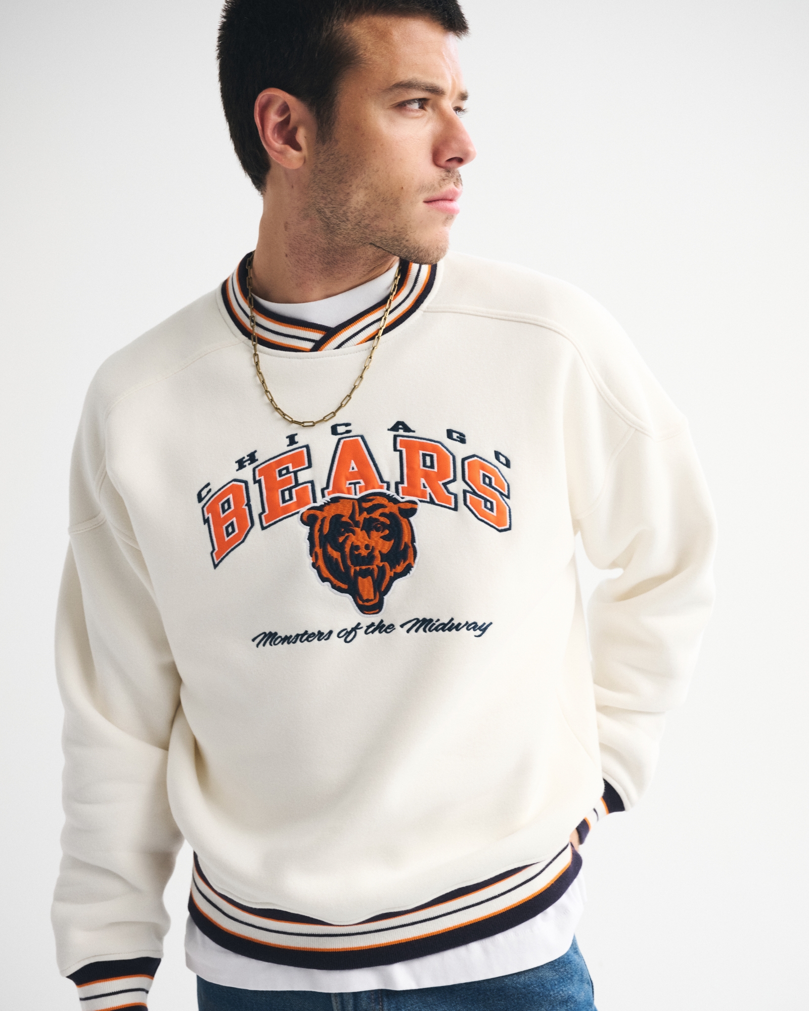 Chicago Bears Graphic Crew Sweatshirt