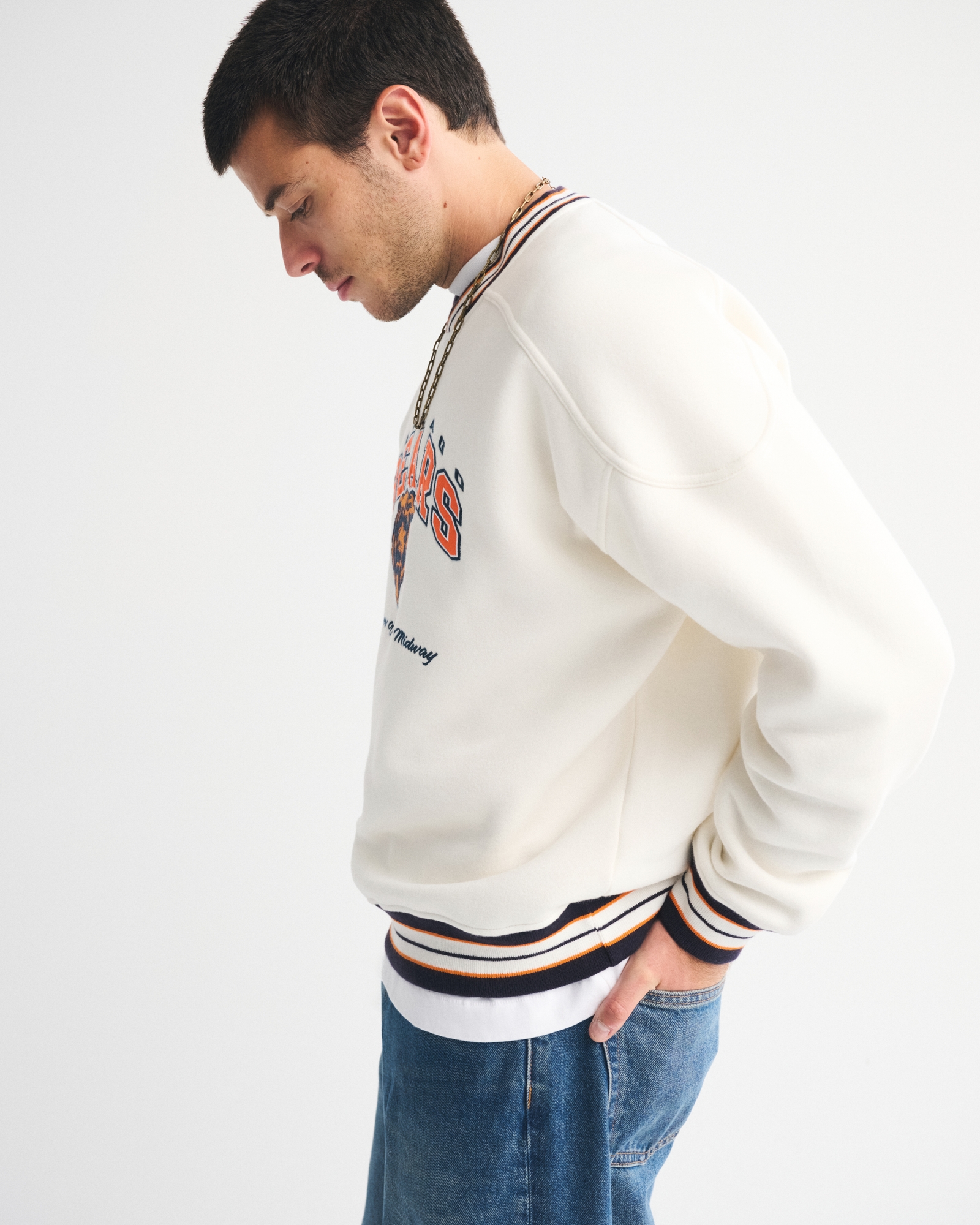 Chicago Bears Graphic Crew Sweatshirt