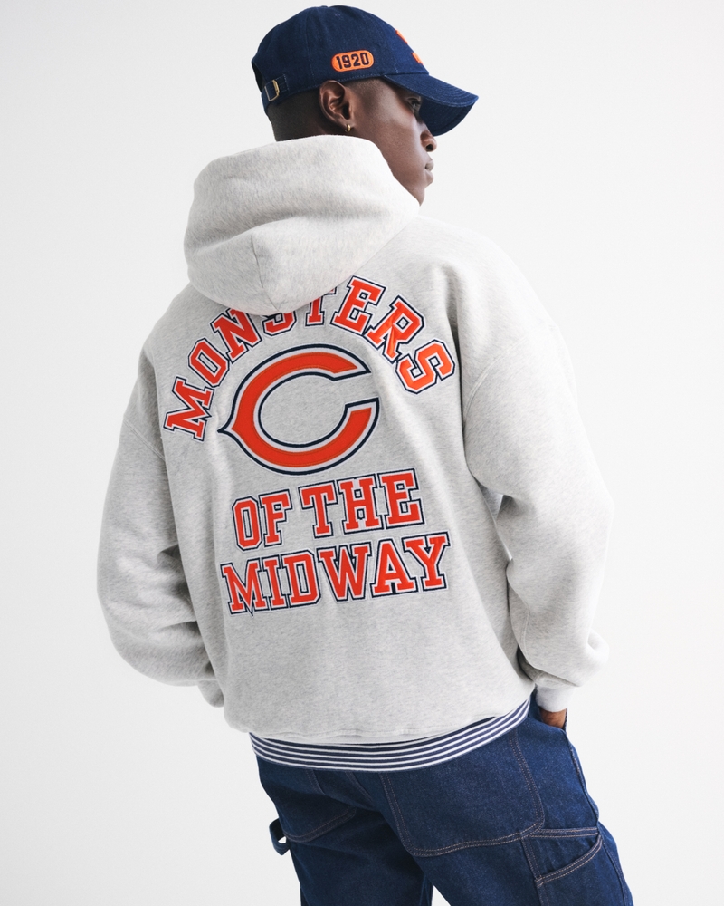 Men's Chicago Bears Graphic Popover Hoodie Men's Tops