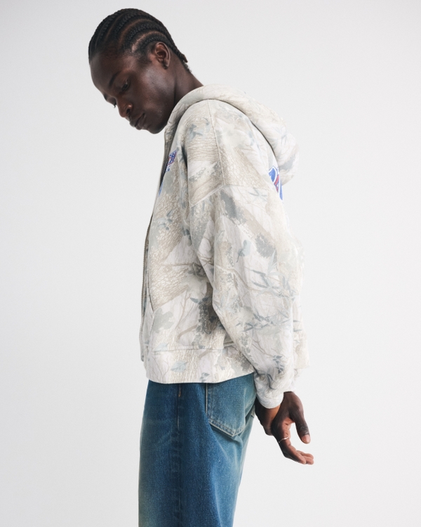 Busch Light Cropped Full-Zip Hoodie