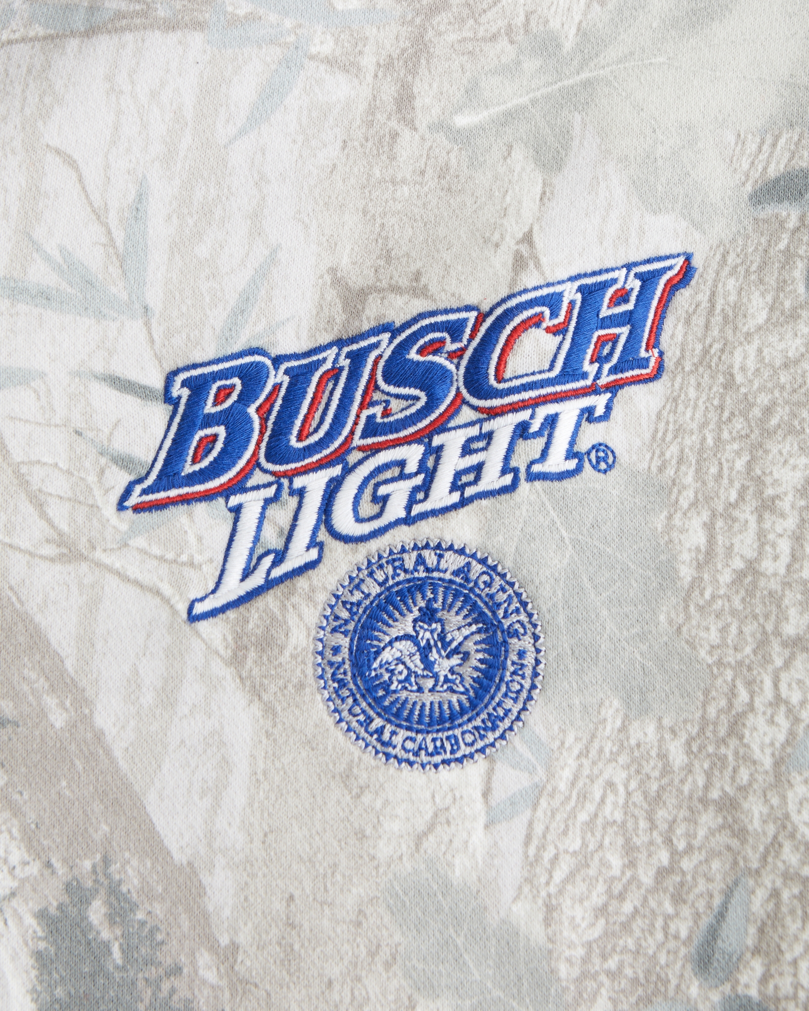 Busch Light Cropped Full-Zip Hoodie