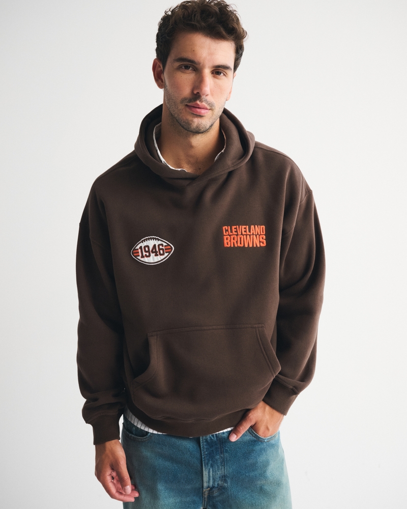 Men's Cleveland Browns Graphic Popover Hoodie Men's Tops