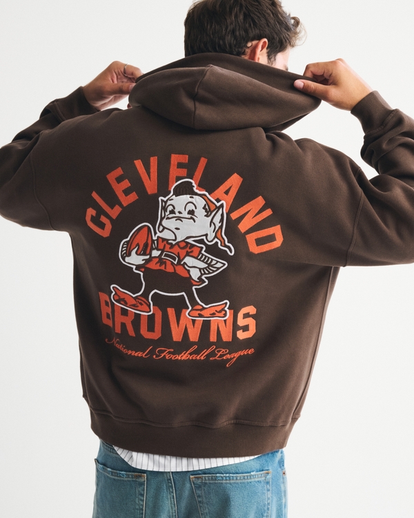 Men's Cleveland Browns Graphic Popover Hoodie | Men's Tops