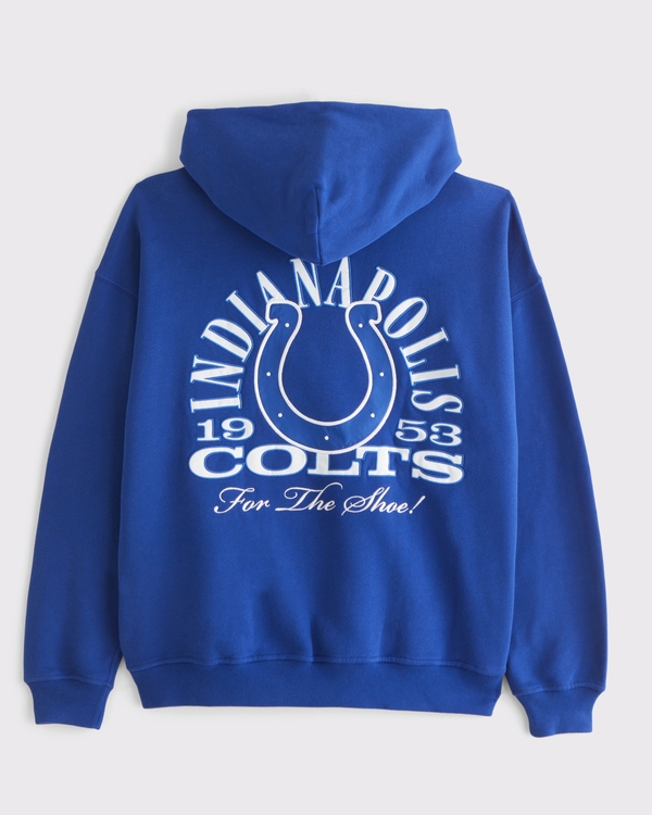 Indianapolis Colts Graphic Popover Hoodie, Blue-colts view 1