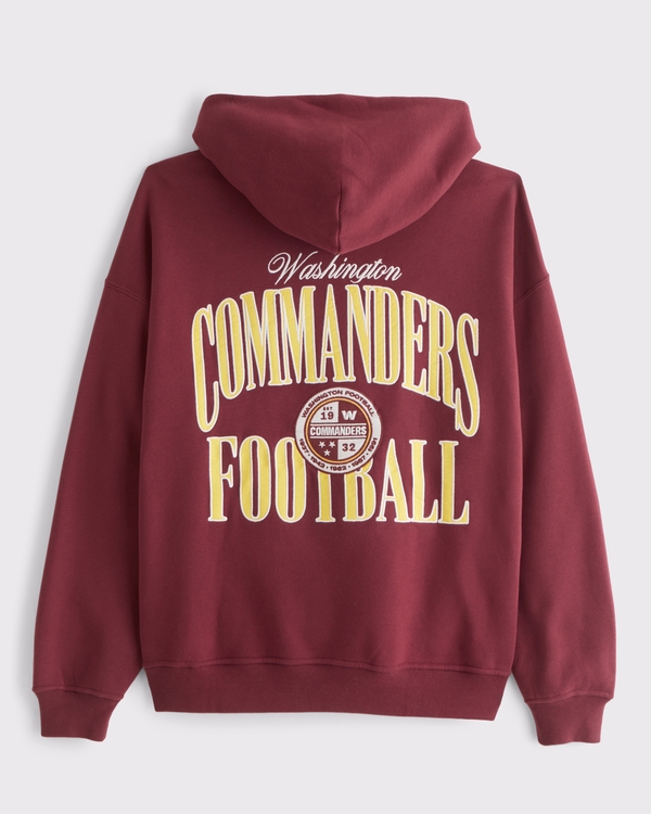 Washington Commanders Graphic Popover Hoodie, Dark Red-commanders view 1