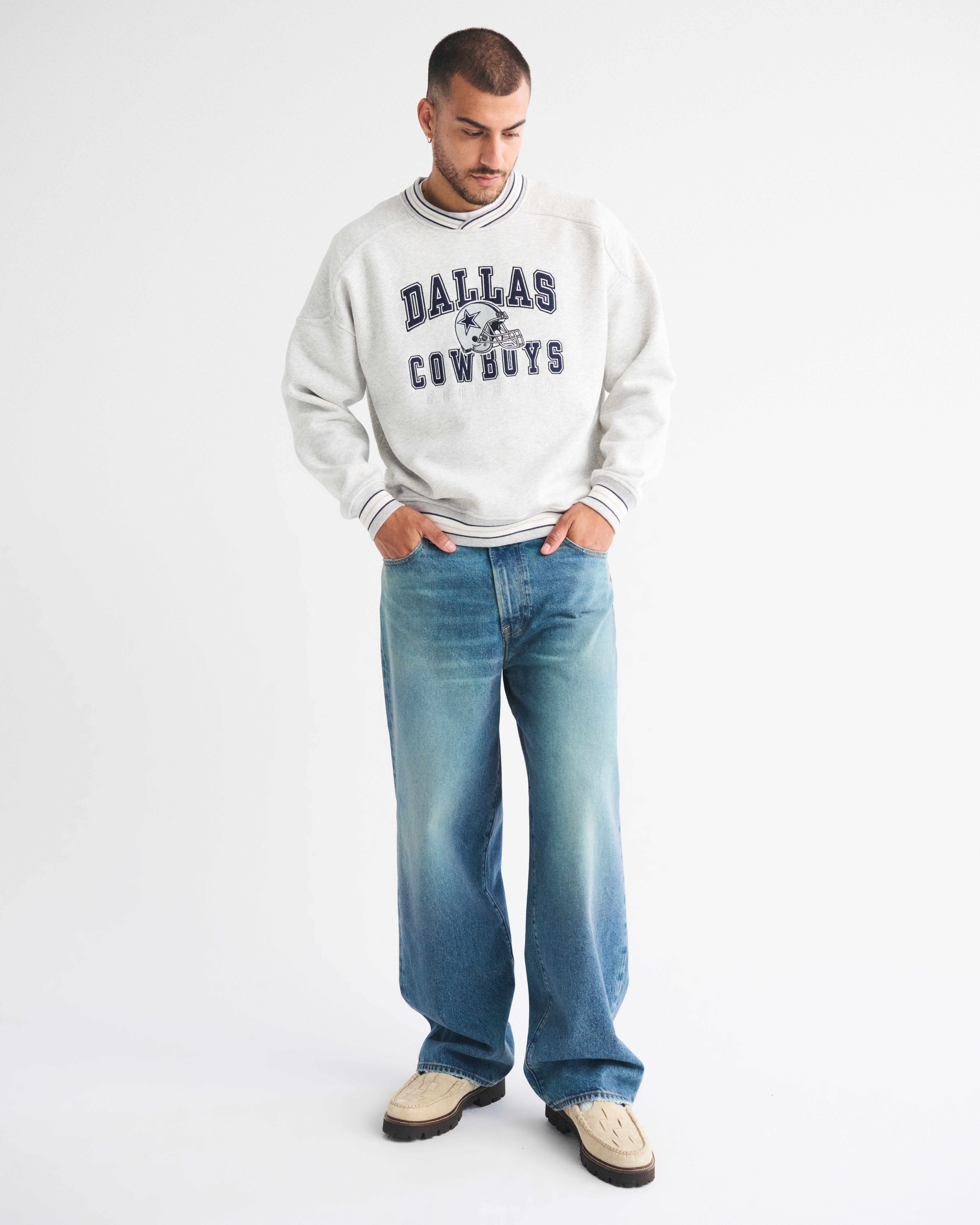 Men's Dallas Cowboys Graphic Crew Sweatshirt | Men's Tops