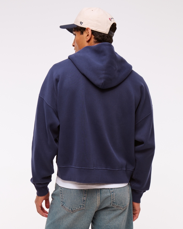Cropped Essential Full-Zip Hoodie