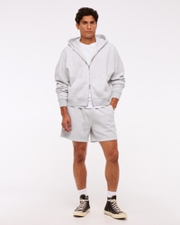 Men's Essential Cropped Full-Zip Hoodie | Men's Tops | Abercrombie.com