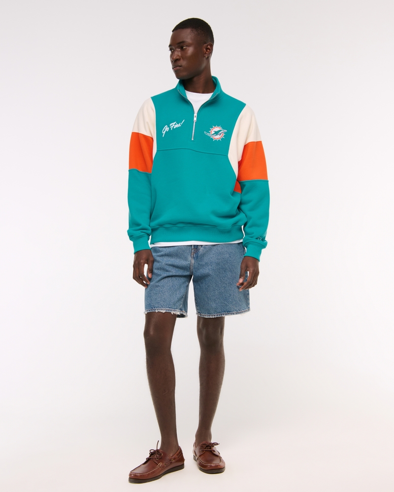 Miami Dolphins Half-Zip Sweatshirt
