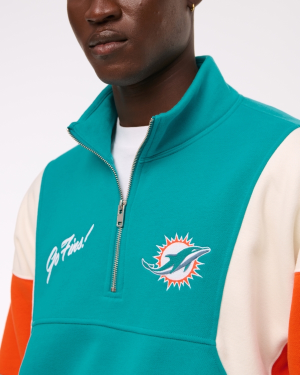 Miami Dolphins Half-Zip Sweatshirt