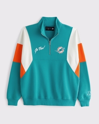 Miami Dolphins Half-Zip Sweatshirt