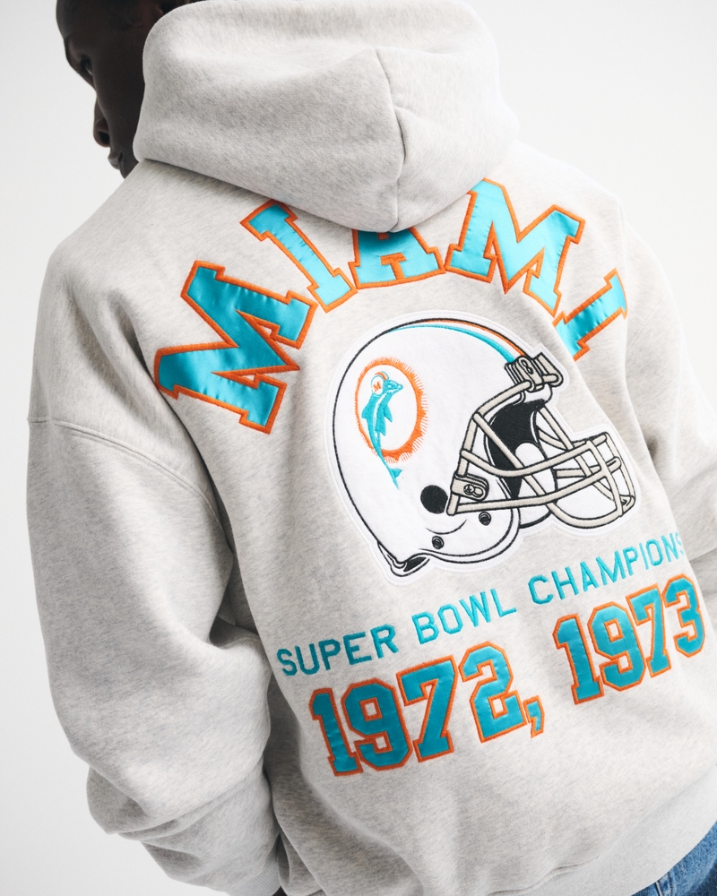 Miami Dolphins Graphic Popover Hoodie