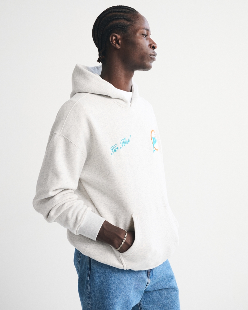 Miami Dolphins Graphic Popover Hoodie