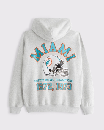 Miami Dolphins Graphic Popover Hoodie